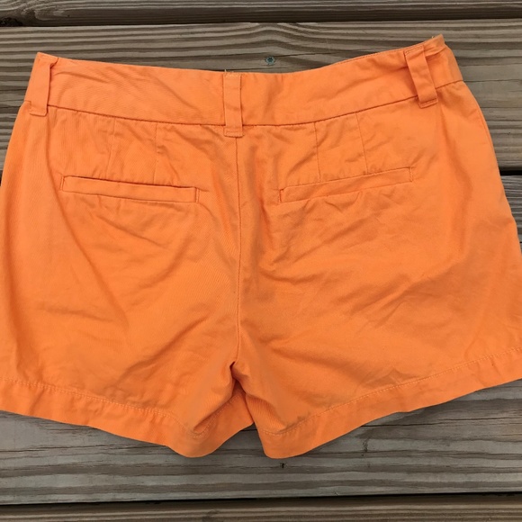 Ann Taylor Loft Women Short Shorts Orange Cotton - Picture 6 of 8